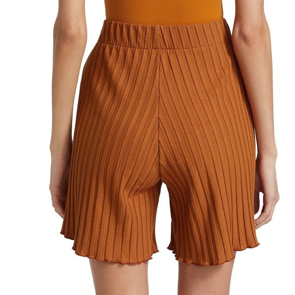 Simon Miller Sutton High-Rise Rib-Knit Shorts - Picture 3 of 6